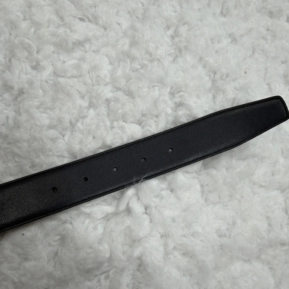 Bally Men's Mirror Buckle Adjustable Reversible Black Belt EU 110/US 44 Formal